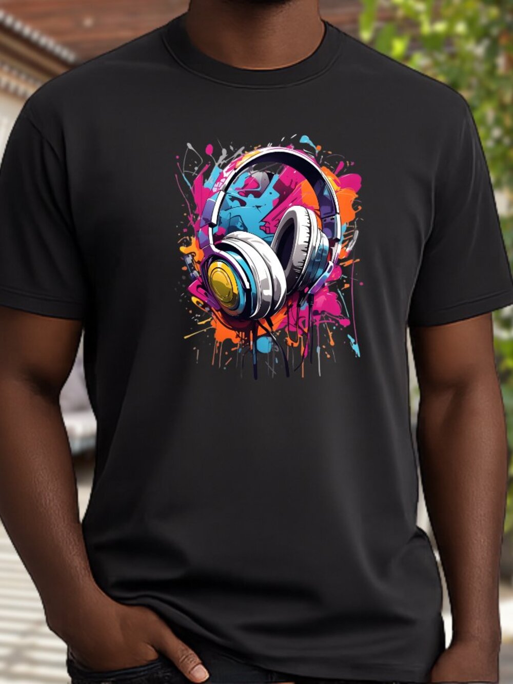 Wireless Headphones Graphics Tee